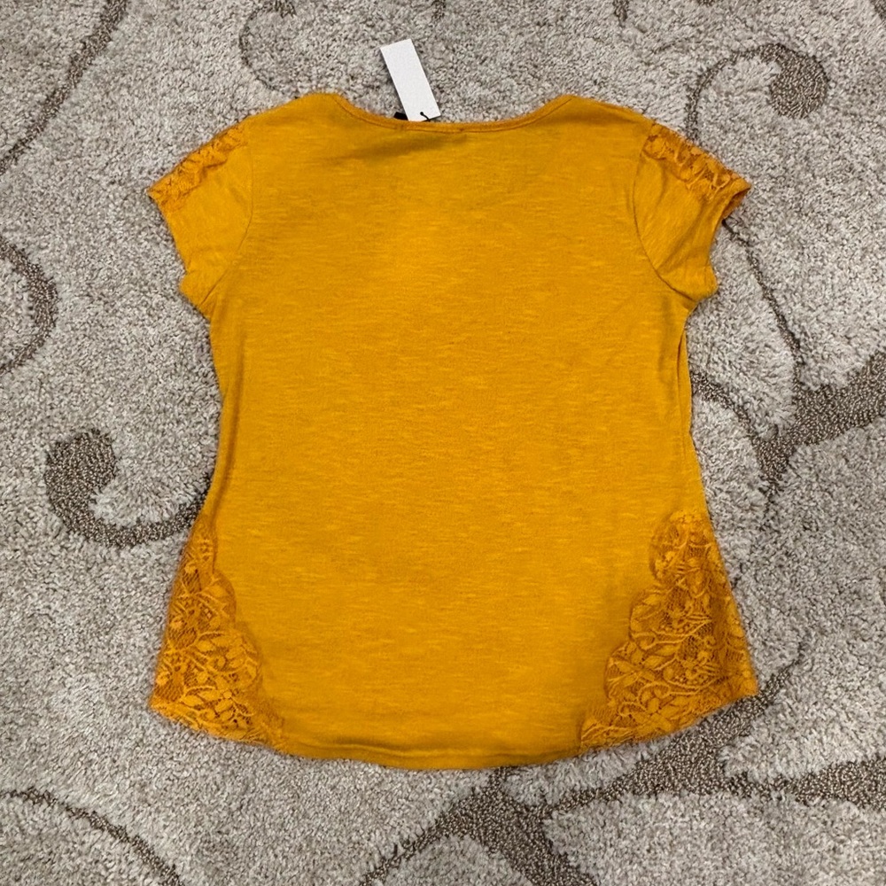 3/$13 AMANGNY | Lace Accent Top - Picture 3 of 7